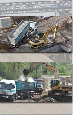 Schüttgut Baustellentransporte in Thüringen, Sachsen und Sachsen-Anhalt